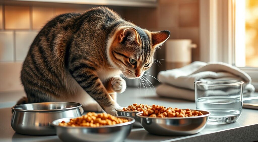Alimentação dos gatos