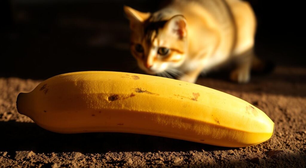 Banana como petisco para gatos