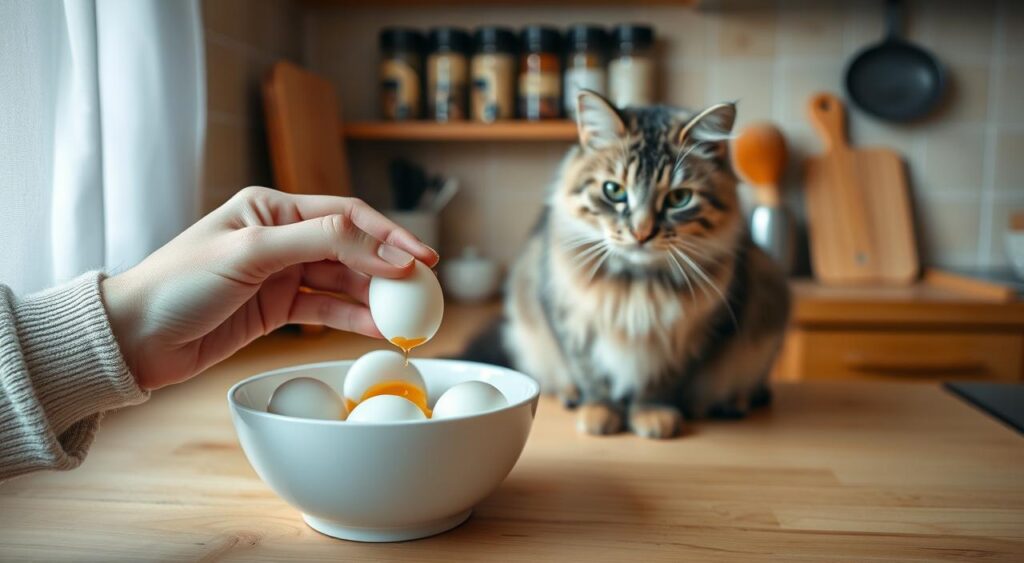 Formas seguras de oferecer ovo ao gato