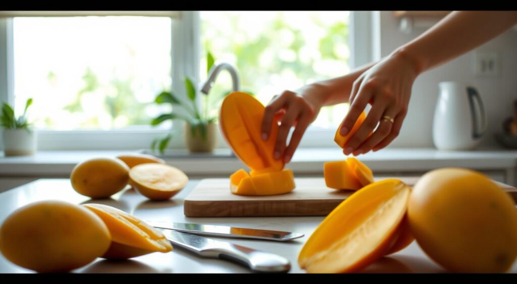 Preparar manga de forma segura Preparar manga de forma segura